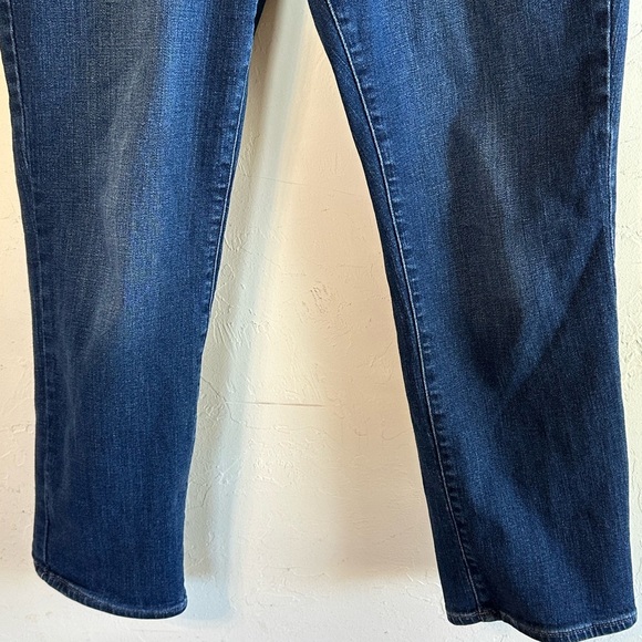 Universal Thread High Rise Slim Straight Dark Wash Denim Cropped Jeans Sz 10/30R - Picture 3 of 9